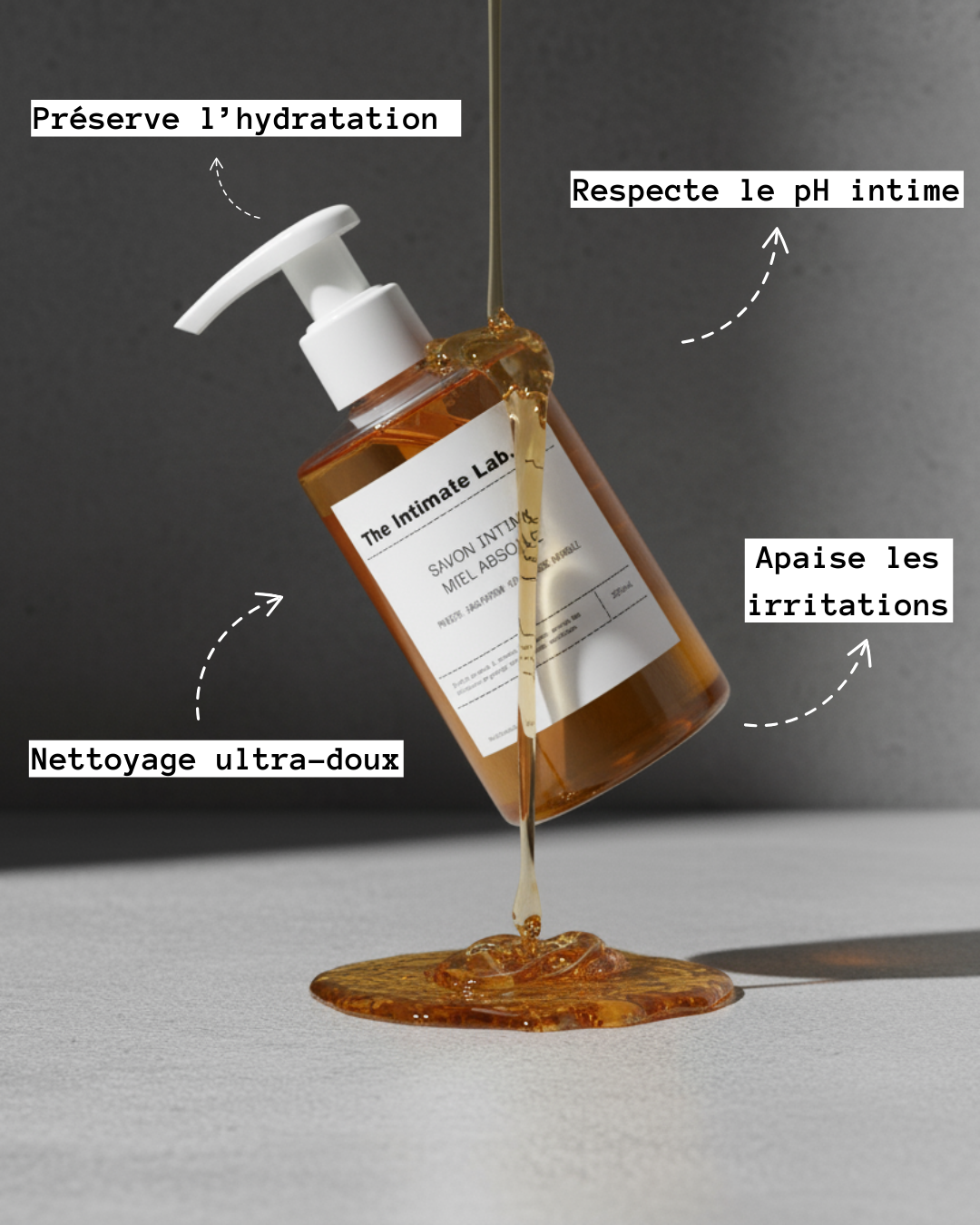 Le savon doux intime au miel