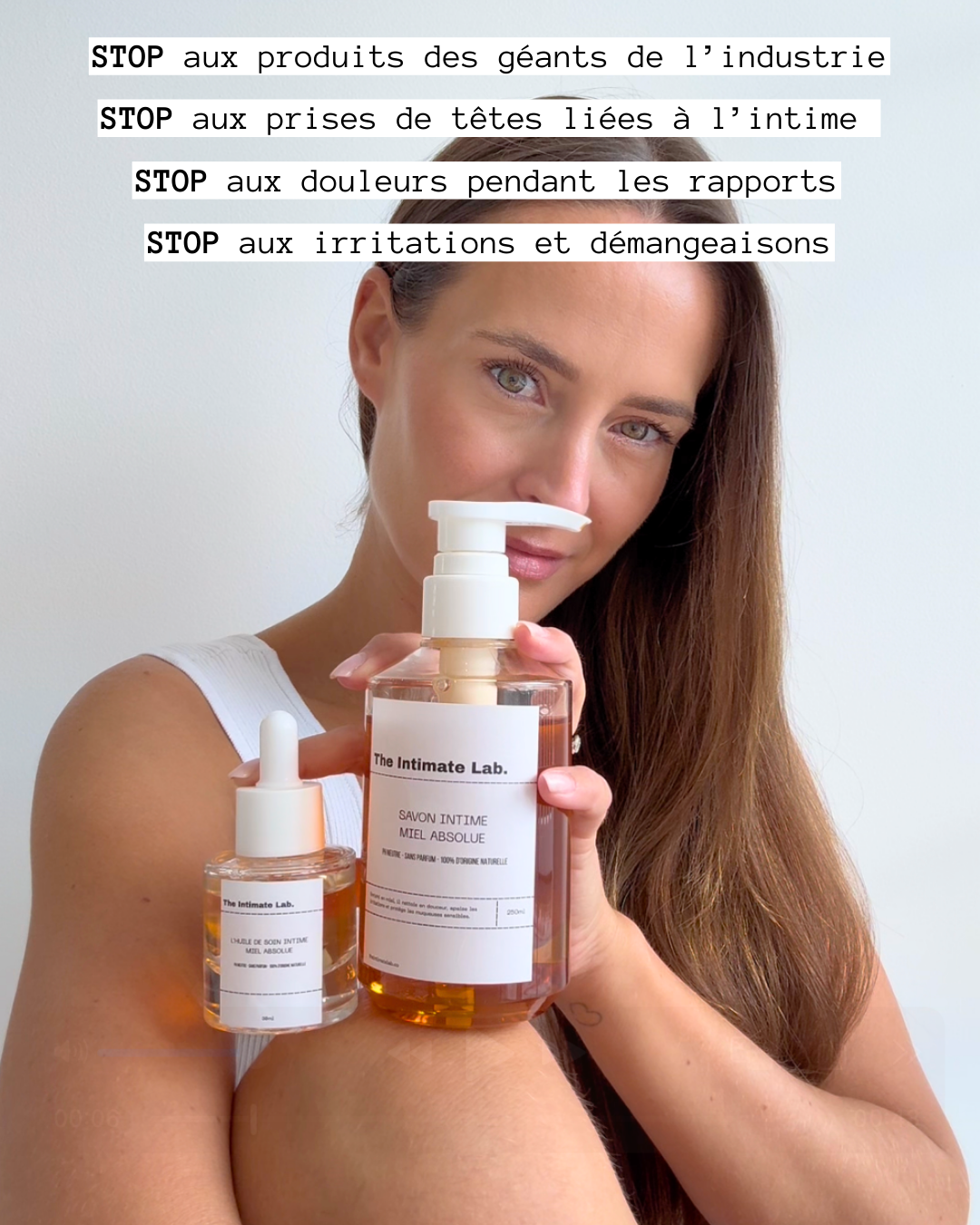 Nos soins intimes hydratants au miel