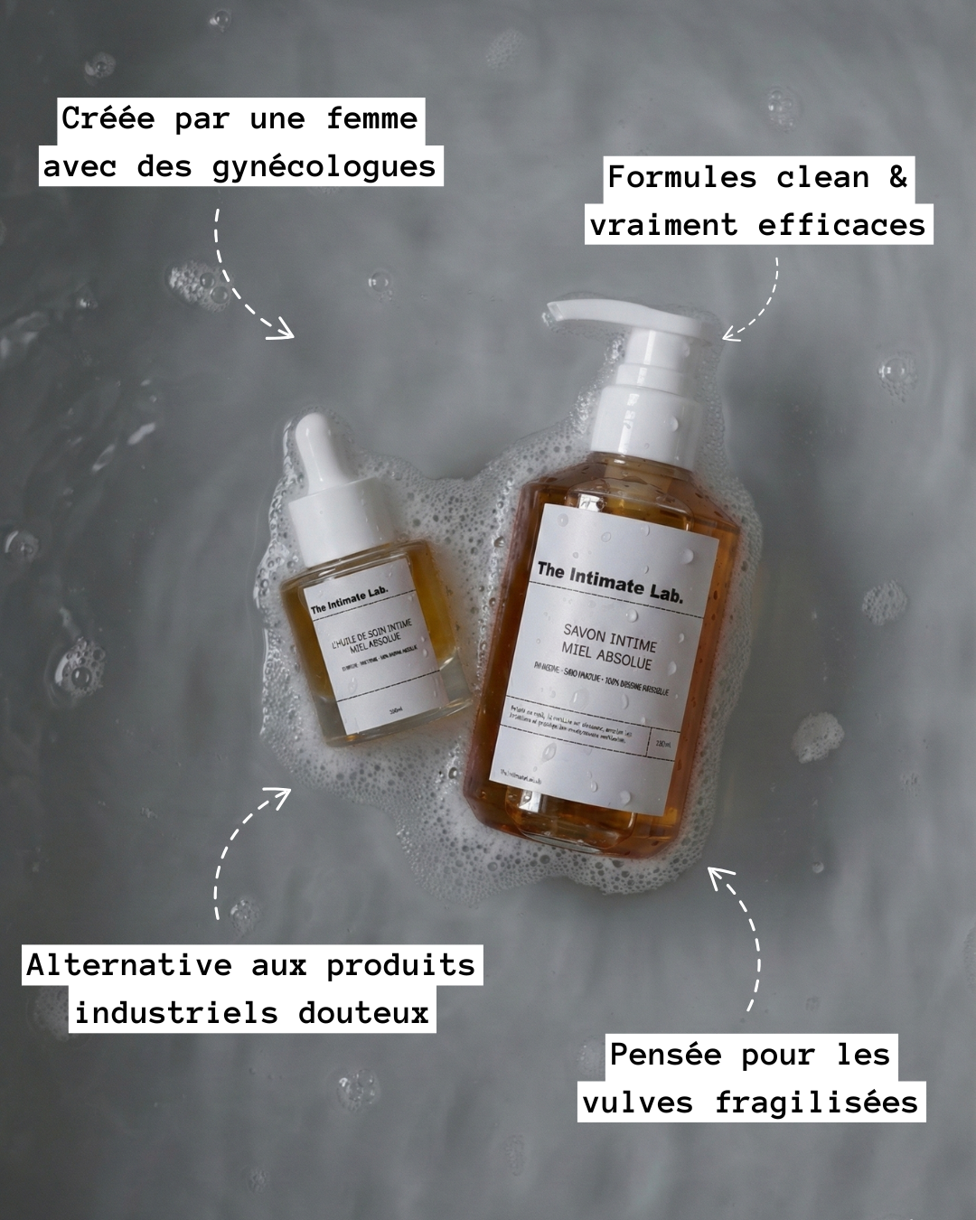 Nos soins intimes hydratants au miel